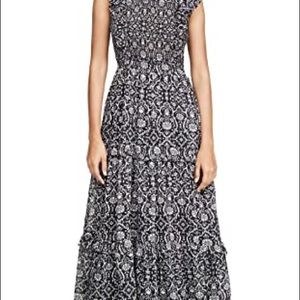 Banjanan Iris Dress Infanta Floral Black